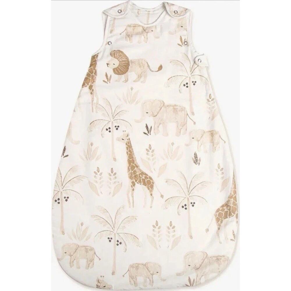 Crane Baby Soft Cotton Wearable Blanket Sleep Sack Safari Animals 1.7 Tog NEW